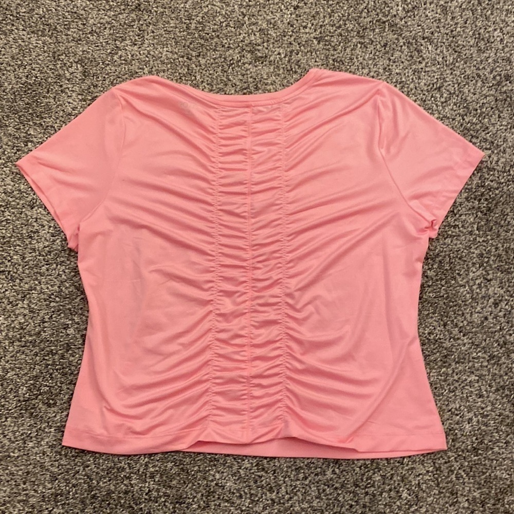 ZELOS Light Pink Ruffle Short Sleeve Top - Picture 5 of 5